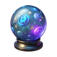 magnificent modern 3D Render Mystical Crystal Ball 4K png