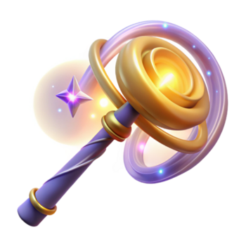 magnífico abstrato 3d render mágico funcionários ilustração Prêmio png