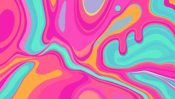 Trippy wavy melting abstract surface. geometric psychedelic print vector