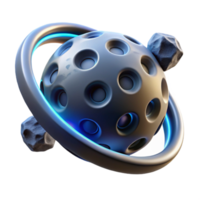 impressive abstract 3D Render Abstract Sphere with Orbit exclusive png