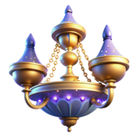 extraordinary artistic Elegant 3D Chandelier Render premium png
