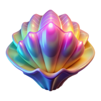 wonderful creative Iridescent 3D Shell Abstract Background high resolution png