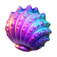 elegant modern 3D Render Colorful Shell Abstract Background 4K png