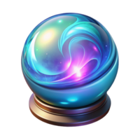 elegant rustic 3D Crystal Ball Abstract Background high quality png