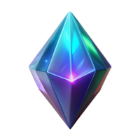 elegant abstract Luminous Gem 3D Render authentic png