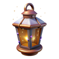 serene vintage Enchanted 3D Lantern Illustration detailed png