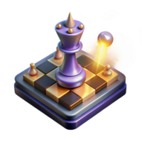 wonderful rustic 3D Render Chess King Game Piece Abstract Background original png