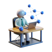 Analyst Working with Network Data png