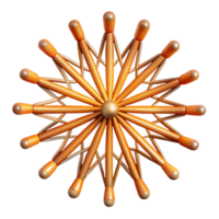 Abstract Geometric Starburst Design png