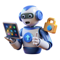 Robot Data Upload Secure Digital Transformation png