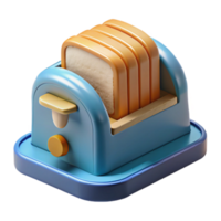 Toasted Bread in Retro Toaster png