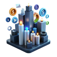 Illuminating Financial Growth A Cityscape of Investment Progress png