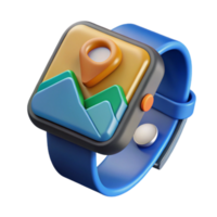 Smartwatch Navigation App Location-Based Photo App png