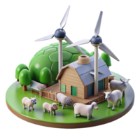Sustainable Farm Wind Energy Animal Husbandry png