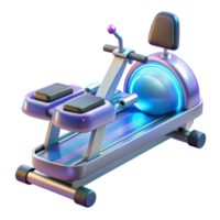 Futuristic Fitness Machine Elliptical Cross Trainer with Backrest png