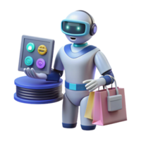 AI-Powered Shopping Assistant Smart Retail, Button Selection, Online Ordering png