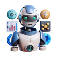 AI Robot Automation, Data Analysis, and Process Optimization png