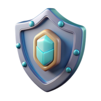 3D Render Shields, Protection, Security, Icon, Digital, Asset, Game, Graphic, Design, Safety png