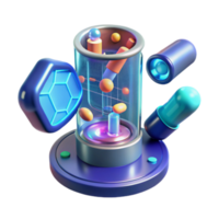 Capsule Synthesis Advanced 3D Molecular Design png