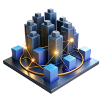 Interconnected Data Centers Network Architecture Infrastructure png