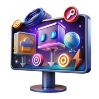 Digital World Cloud Computing, Data Processing, Global Network png