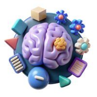 Cognitive Function Brain Health, Memory, Learning, and Creative Thinking png