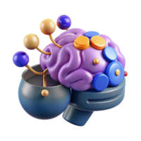 Exploring the Neural Network A 3D Model of the Brains Connections png