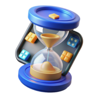 Mobile Game Time Management Sand Timer and App Icons png