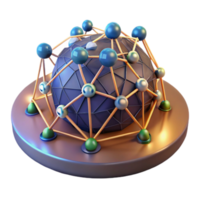 Global Network Interconnected Nodes and Complex Systems png