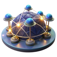 Global Network System Interconnected Nodes Data Sphere png