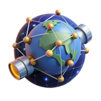 Global Network Connectivity A 3D Visualization png