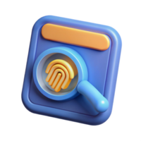 Fingerprint Scan Secure Access Identity Verification png