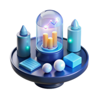 Data Visualization 3D Charts and Graphs png