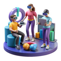 Virtual Reality Collaboration Immersive Teamwork Data Visualization png