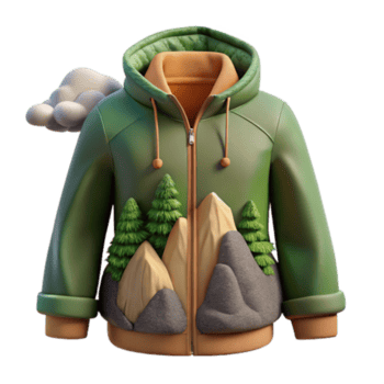 inspirado na natureza moletom com capuz montanha floresta Projeto png