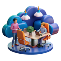 Cloud Computing Collaboration Team Workflow Innovation png