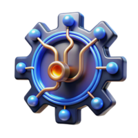 Abstract Gear Network, Technology, System, Connection, Innovation, Engineering, Design, 3D Render, Futuristic, Industrial png