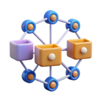 Data Network Visualization Nodes, Connections, and Storage png