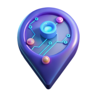 Digital Location Circuit Map Pointer png