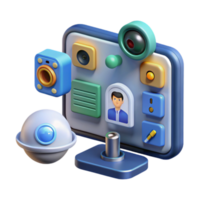 Smart Home Security System AI-Powered Surveillance and Monitoring png