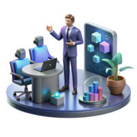 Data-Driven Business Presentation Insights Strategy png