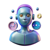 AI Avatar Data Visualization Progress Tracking png