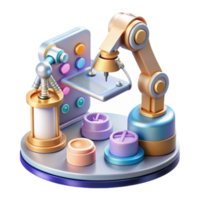 Automated Lab Robotic Precision in Micro-Production png