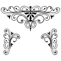 Decorative scroll border vector