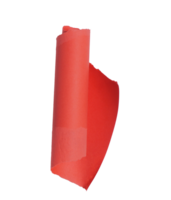 Rolled Up Torn Red Paper on Transparent Background png