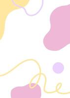 Abstract Colorful Graphic with Playful Shapes vector