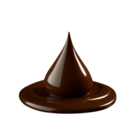 A glossy chocolate substance that appears. png