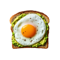 A generous layer of mashed avocado. png