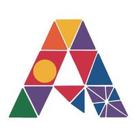 Unique Colourfull Letters A Shapes Logo vector