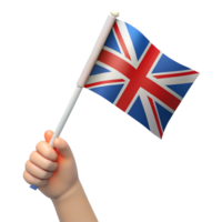 3D Render of a Child's Hand Holding a Small png